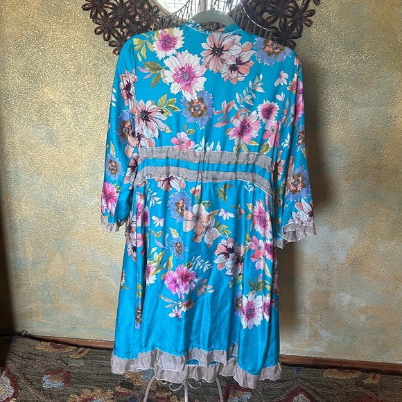 Silk Johnny Was gorgeous dress sz M - Picture 5 of 11
